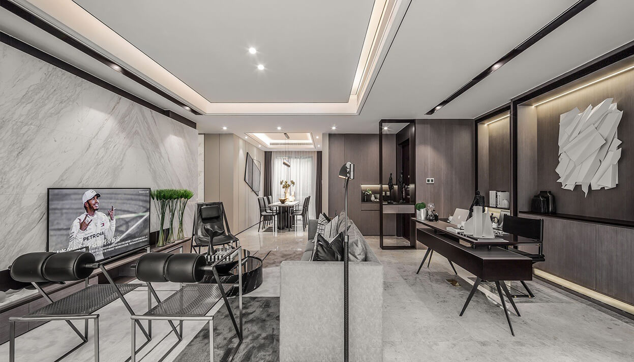 天譽城120m&sup2;現代簡約風格案例